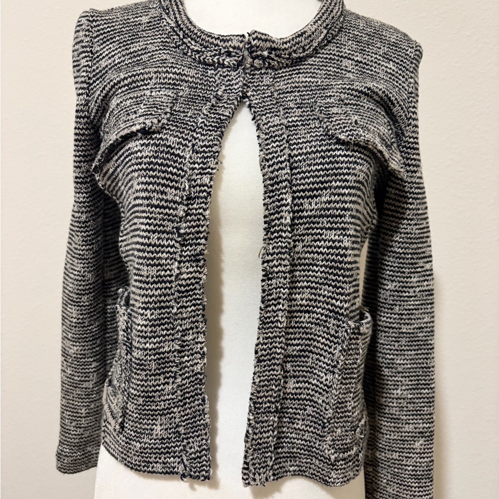 Isabel Marant Black and White Knit Cardigan